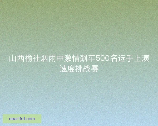 山西榆社烟雨中激情飙车500名选手上演速度挑战赛
